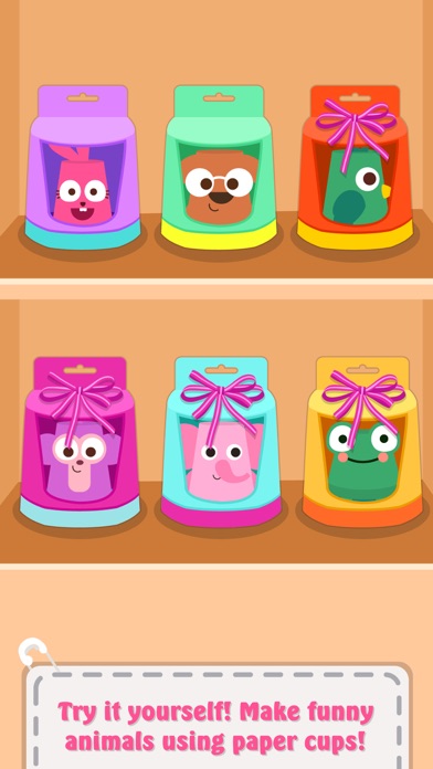 Screenshot #1 pour Paper Cup Animals