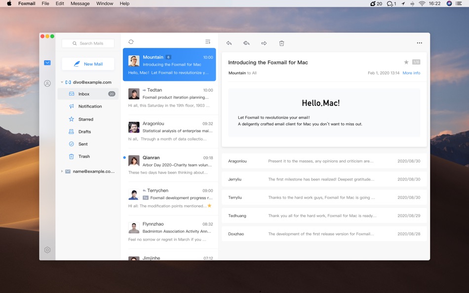 #1. Foxmail (macOS) 由: Tencent Technology (Shenzhen) Company Limited