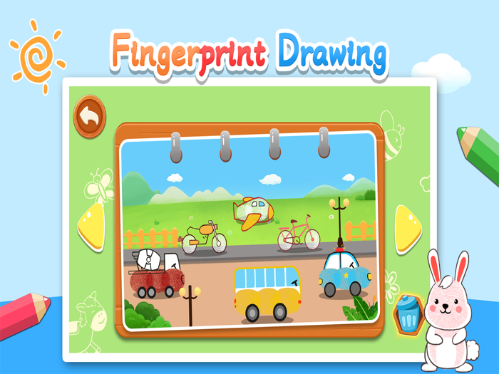 Creative fingerprint drawing