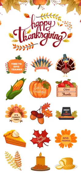 Game screenshot Thanksgiving Day - Stickers mod apk
