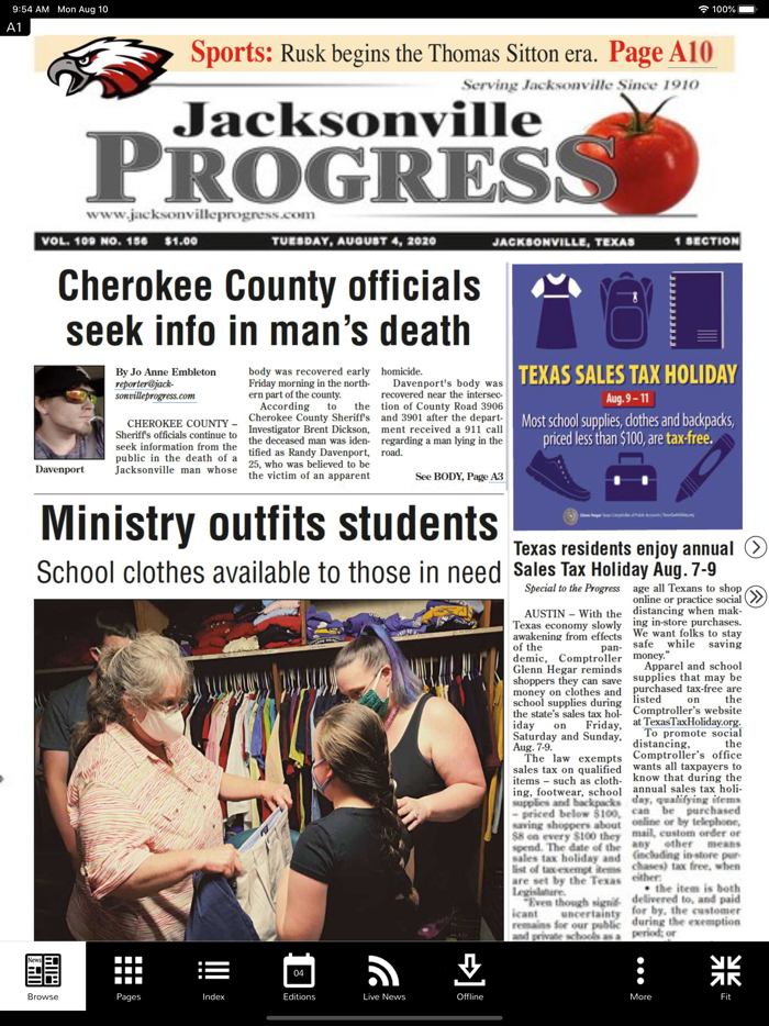 Daily Progress-JacksonvilleTX