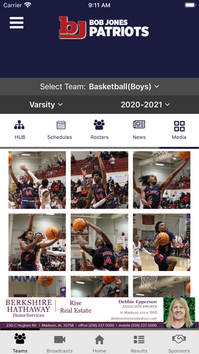Bob Jones Patriots Athletics Screenshot