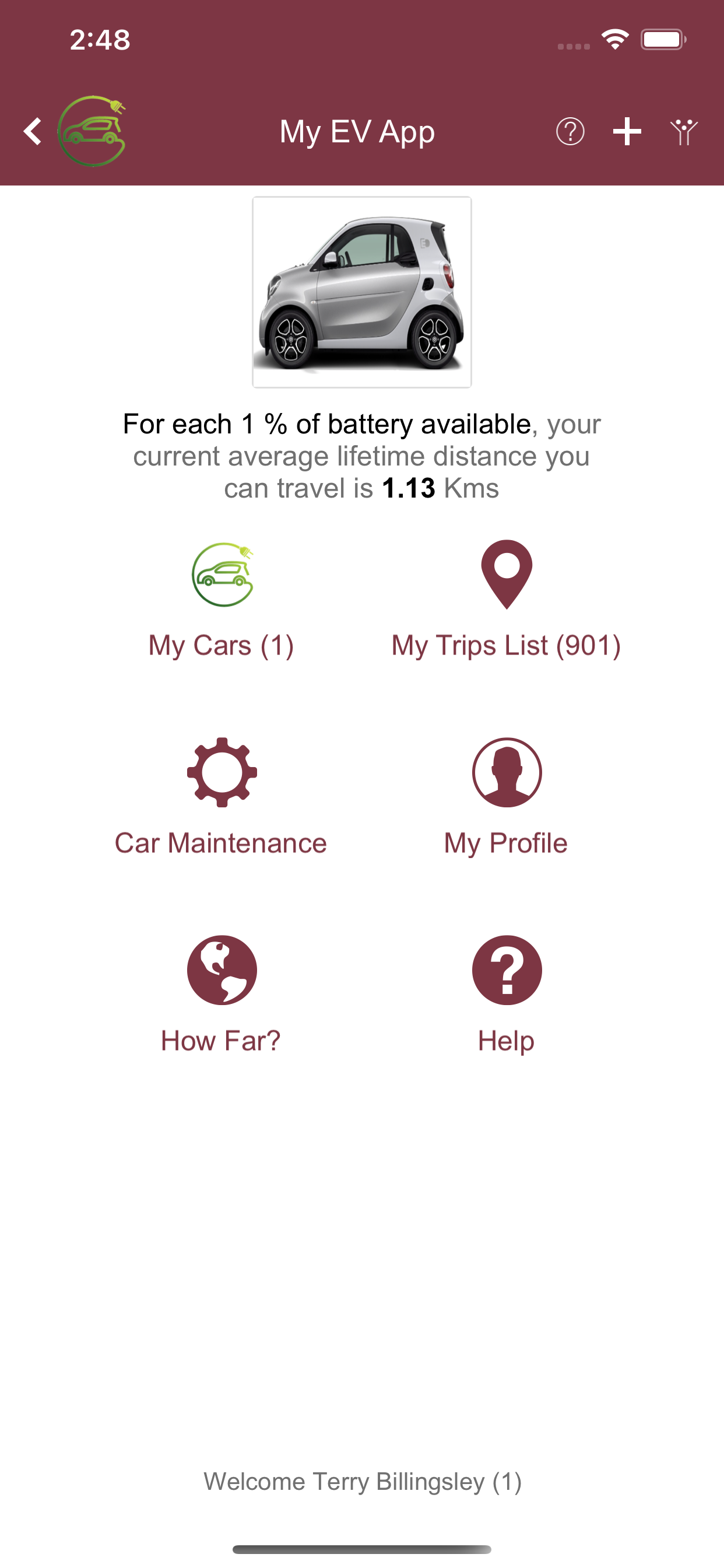 My EV App - Easy EV Logging