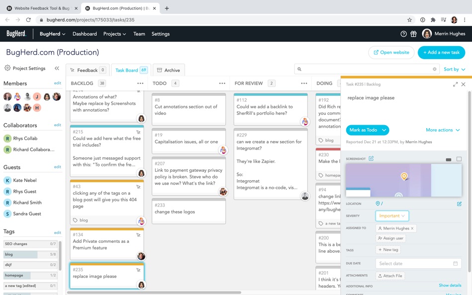 #4. BugHerd Website Feedback Tool (macOS) 由: Splitrock Studio Pyt Ltd