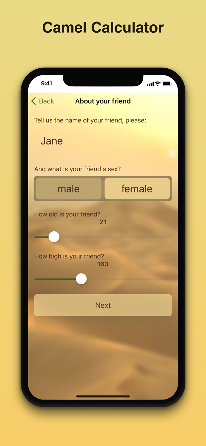 Camel Value Calculator