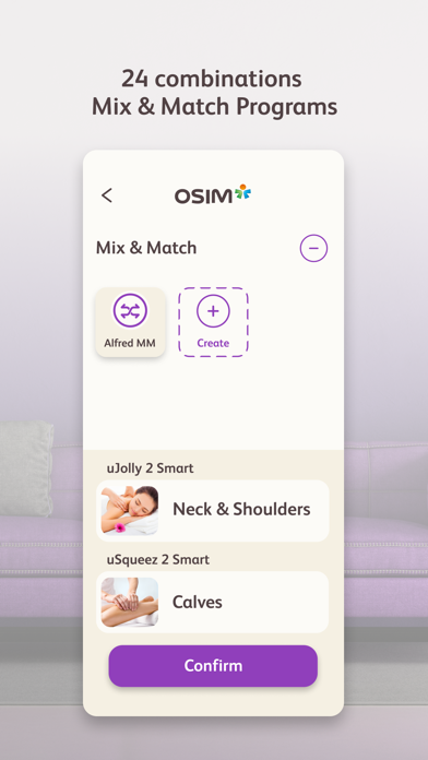 OSIM Smart DIY Massage Chair Screenshot