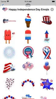 happy independence day emojis iphone screenshot 4
