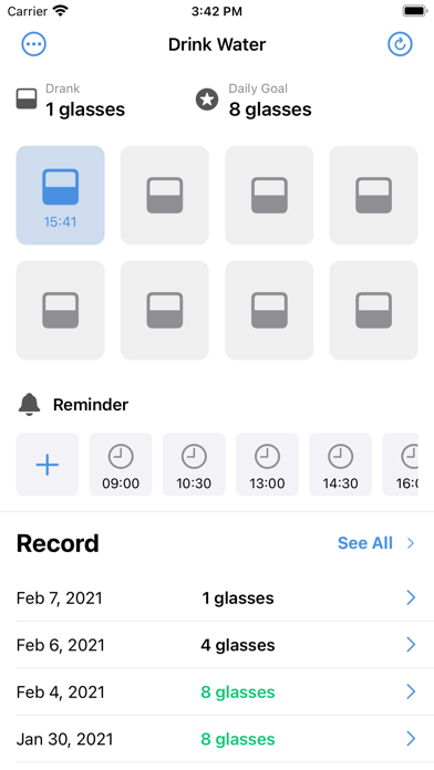 Water Tracker: Drink Water App Screenshot