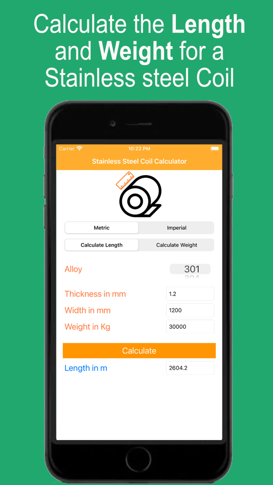 #1. Stainless Coil Calculator (iOS) 由: Luis Escalante Gonzalez