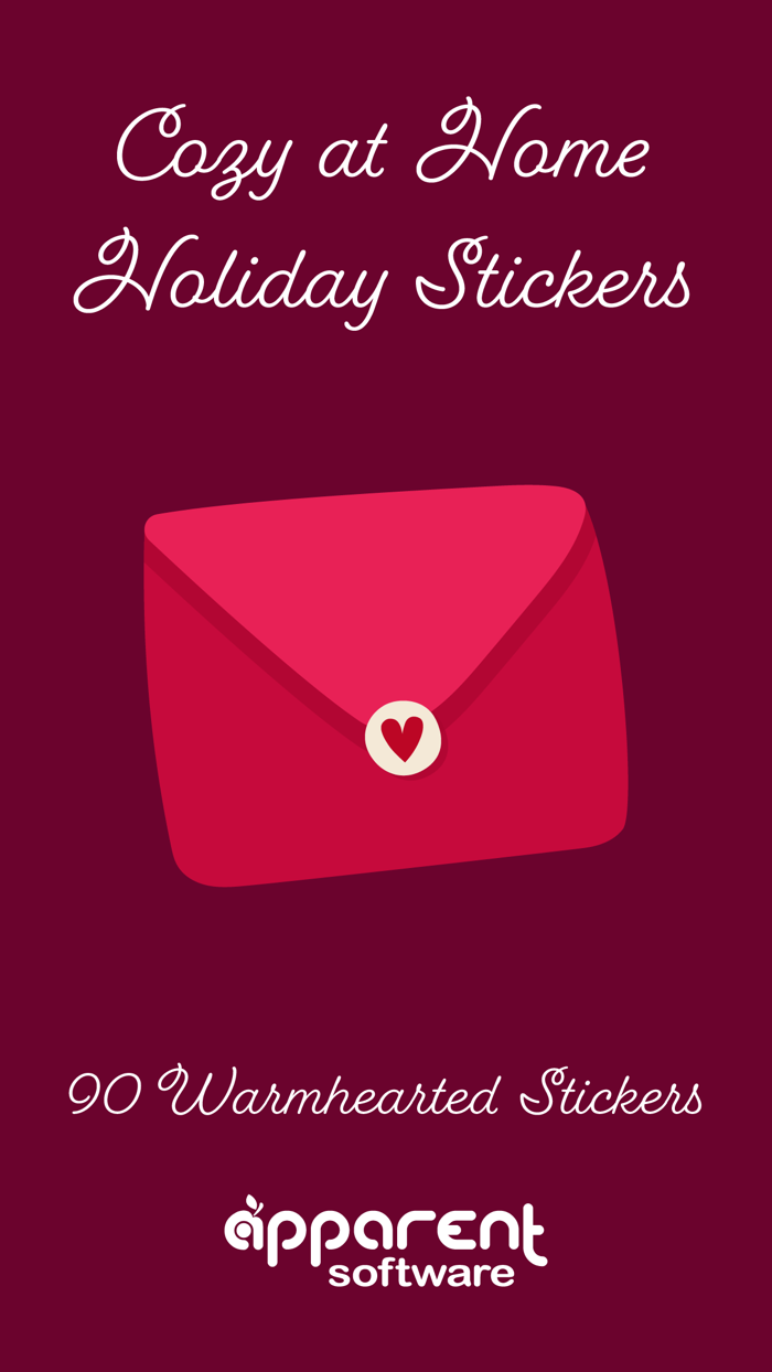 Cozy at Home Holiday Stickers