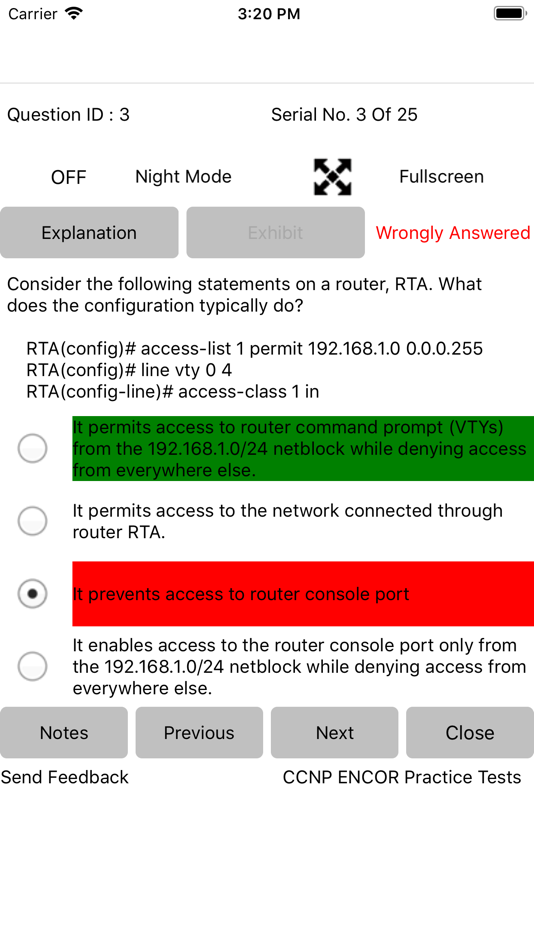 #7. CCNP ENCOR Exam Simulator (iOS) By: Anand Software and Training Pvt Lyd