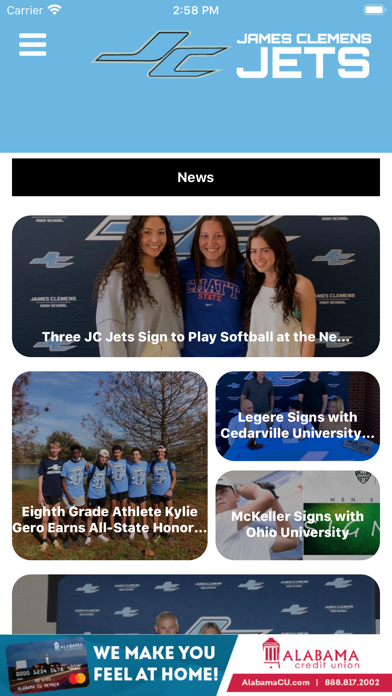 James Clemens Jets Athletics Screenshot