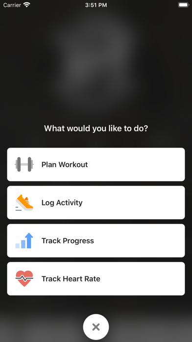 BC Fitness App Screenshot