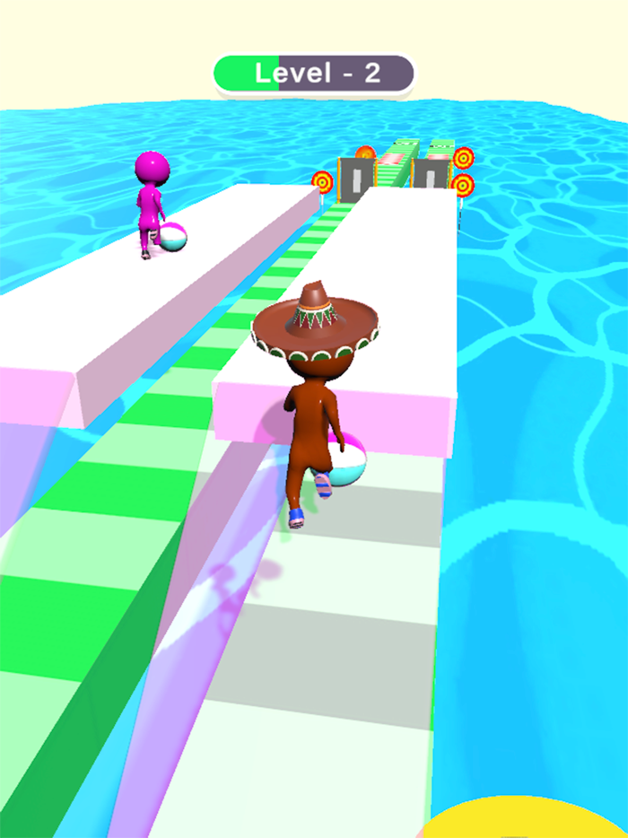 Tricky track 3D Bridge Race