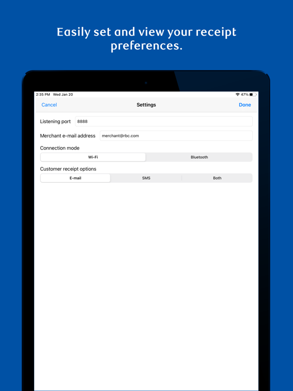 App screenshot