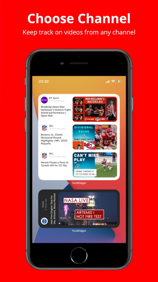 #2. YouWidget - Widget for YouTube (iOS) 由: James Andrew Shaw Ltd