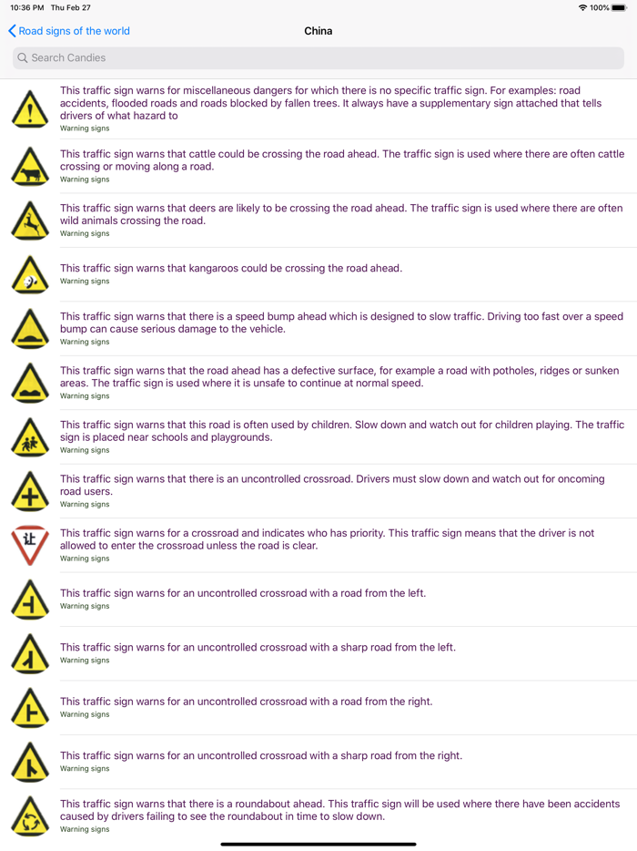 Road signs world Light