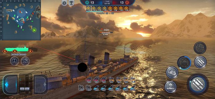 King of Warship 10v10 Battle