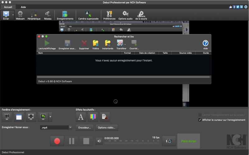 Screenshot #2 pour Debut - Logiciel Capture Vidéo