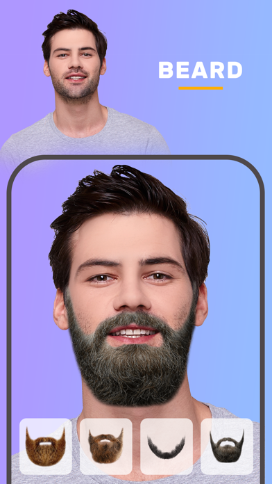 Man Hair Mustache Beard Style Screenshot