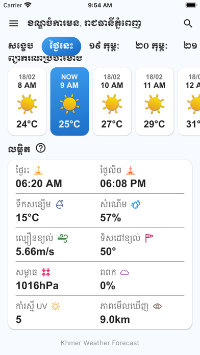 Khmer Weather Forecast+ Screenshot