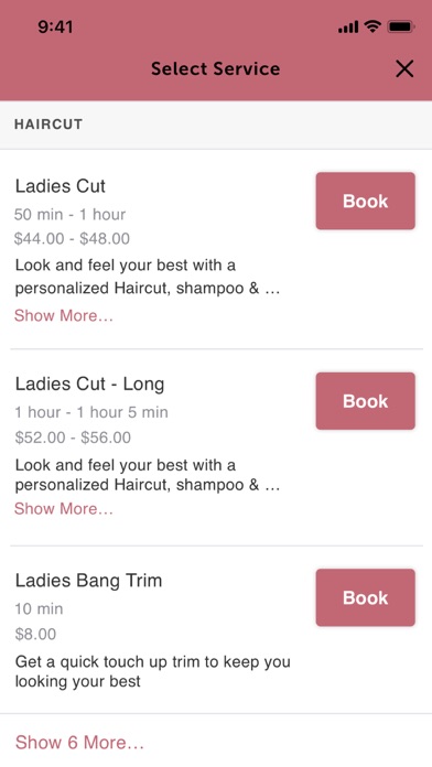 Cobia Online Booking Screenshot