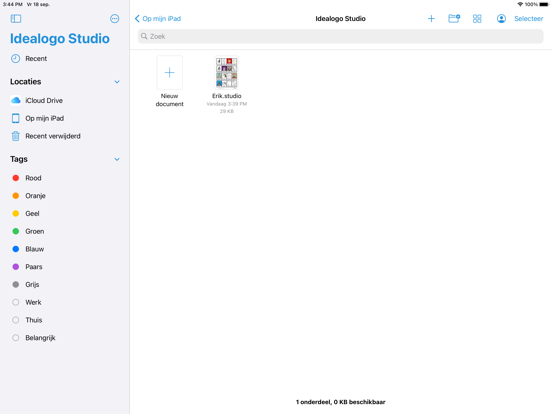 Idealogo Studio iPad app afbeelding 3
