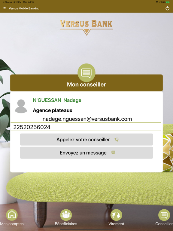 Screenshot #6 pour Versus Mobile Banking