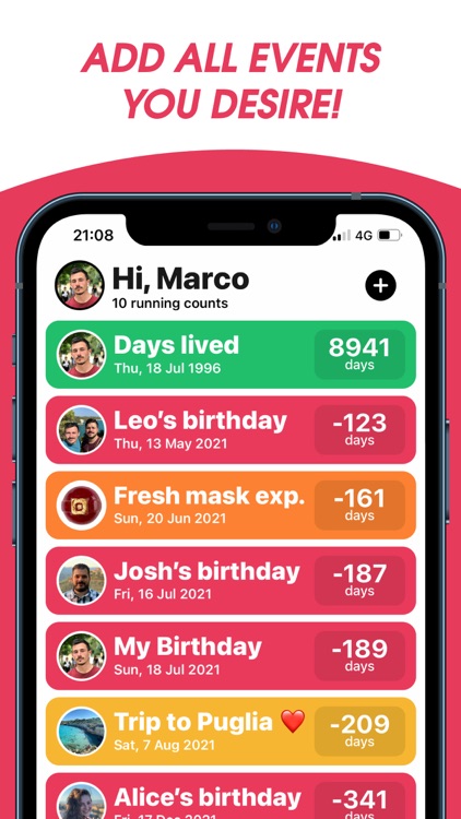 WhatCounts - Countdown App