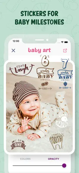 Game screenshot Baby Art-Baby Monthly Pictures hack