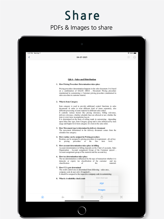 Scanner App: PDF Reader Pro iPad screenshot 5 - Productivity app