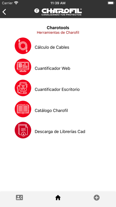 Charofil App v2.0 Screenshot