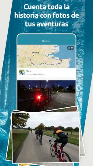 Captura de pantalla de Map My Tracks: Ciclismo en iPhone 5