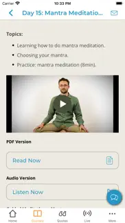 liveanddare meditation course iphone screenshot 2
