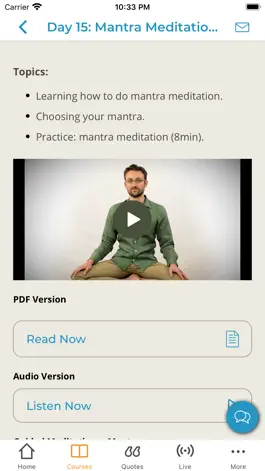 Game screenshot LiveAndDare Meditation Course apk