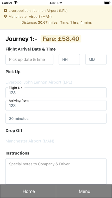 Manchester Airport Trips Screenshot