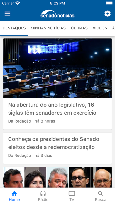 Senado Notícias Screenshot