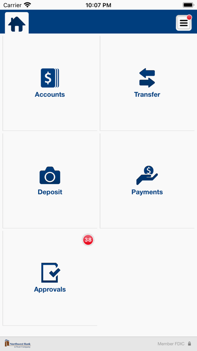 Northwest Business Banking Screenshot