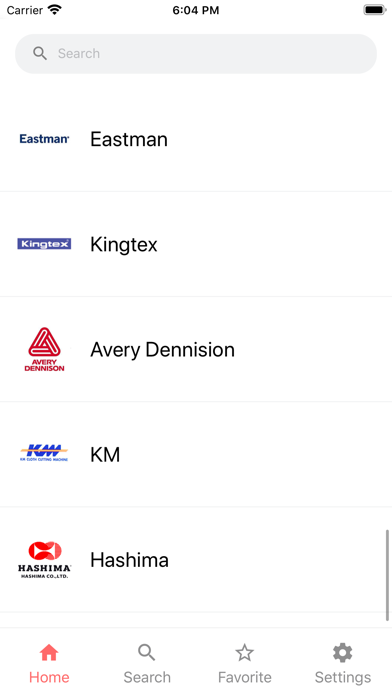 Sewing Machine Parts List Screenshot