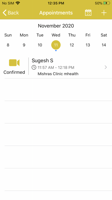 MHealth Practitioner Screenshot