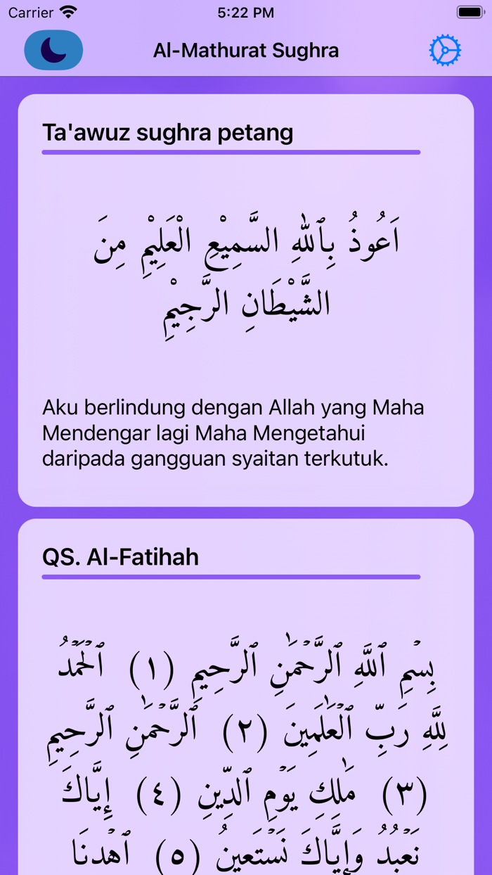 Al Mathurat Terjemahan Melayu