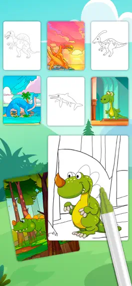 Game screenshot Цвет Jurassic Динозавры apk