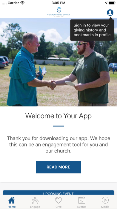 Community Bible Church OP Screenshot