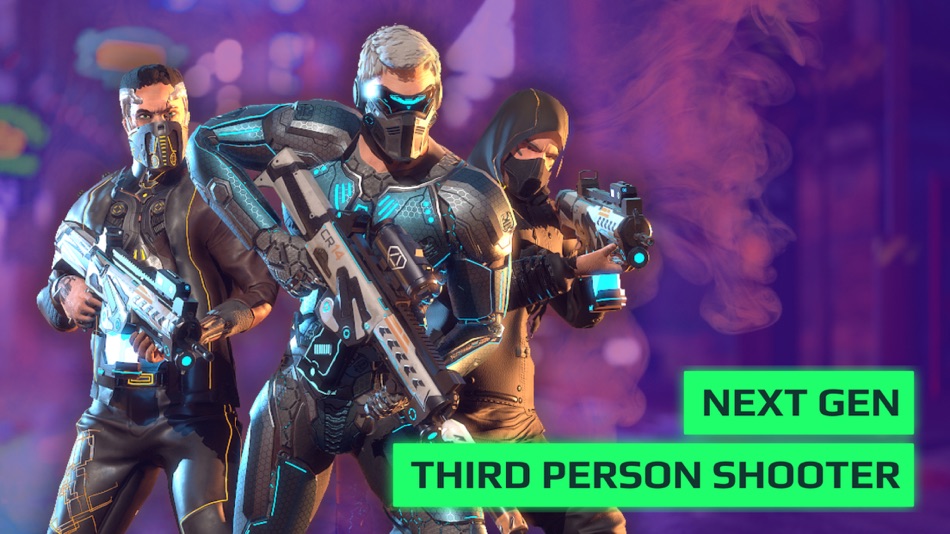 #2. CyberHero: Cyberpunk PvP TPS (iOS) 由: Many People, Inc.