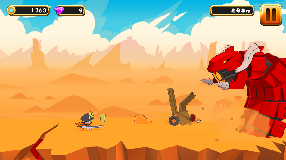 #1. Cube Samurai: Run Squared (iOS) 由: Red Meat Games, Inc.