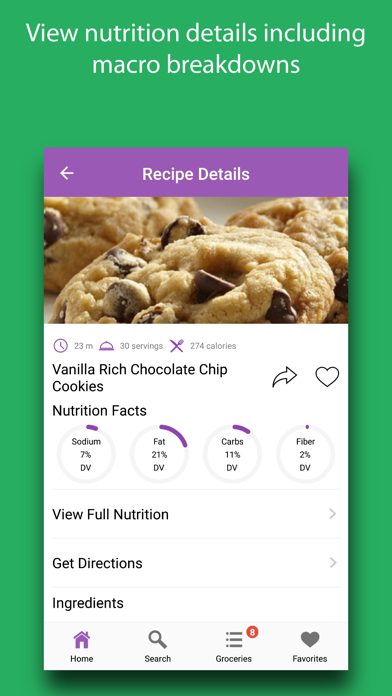 Cookies: Recipes & Ingredients Screenshot