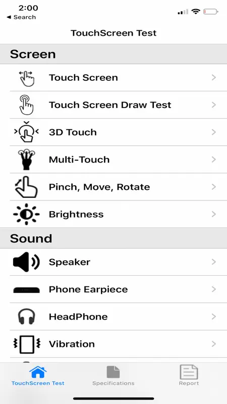 Touchscreen Test screenshot 1 of 10