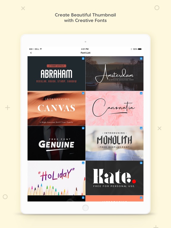 Thumbnail Maker For Yt Video iPad screenshot 4 - Graphics & Design app