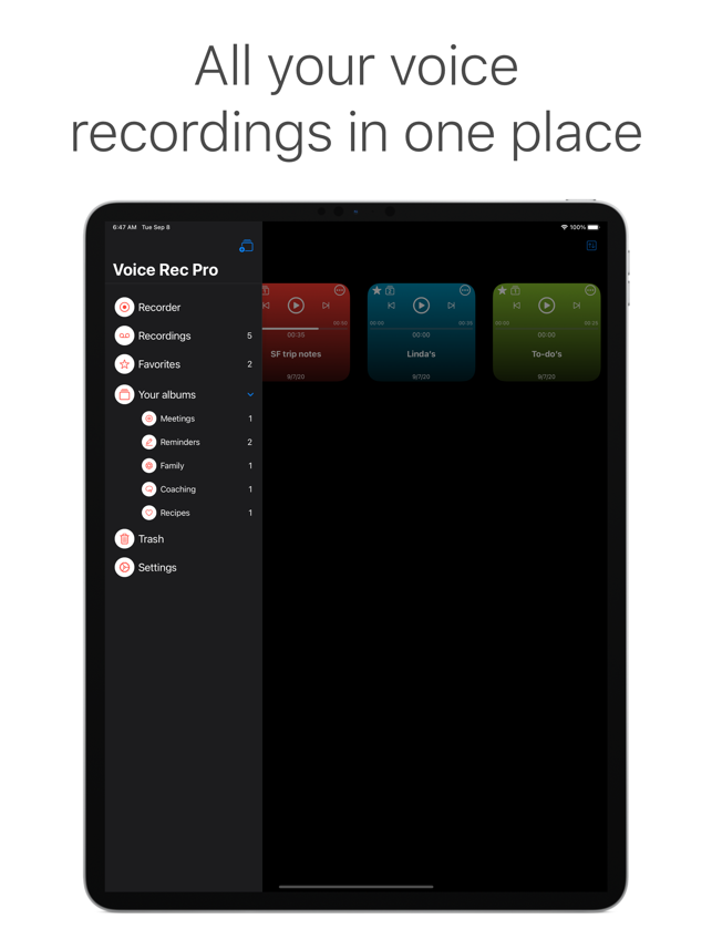 ‎Professionele voicerecorder-screenshot