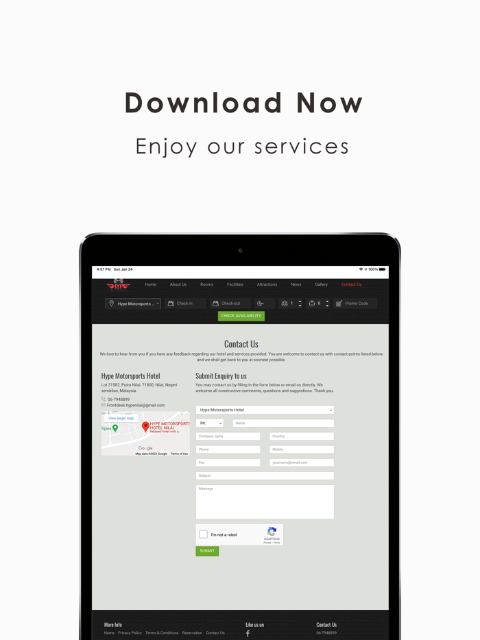 Hype Motorsports Hotel-Booking